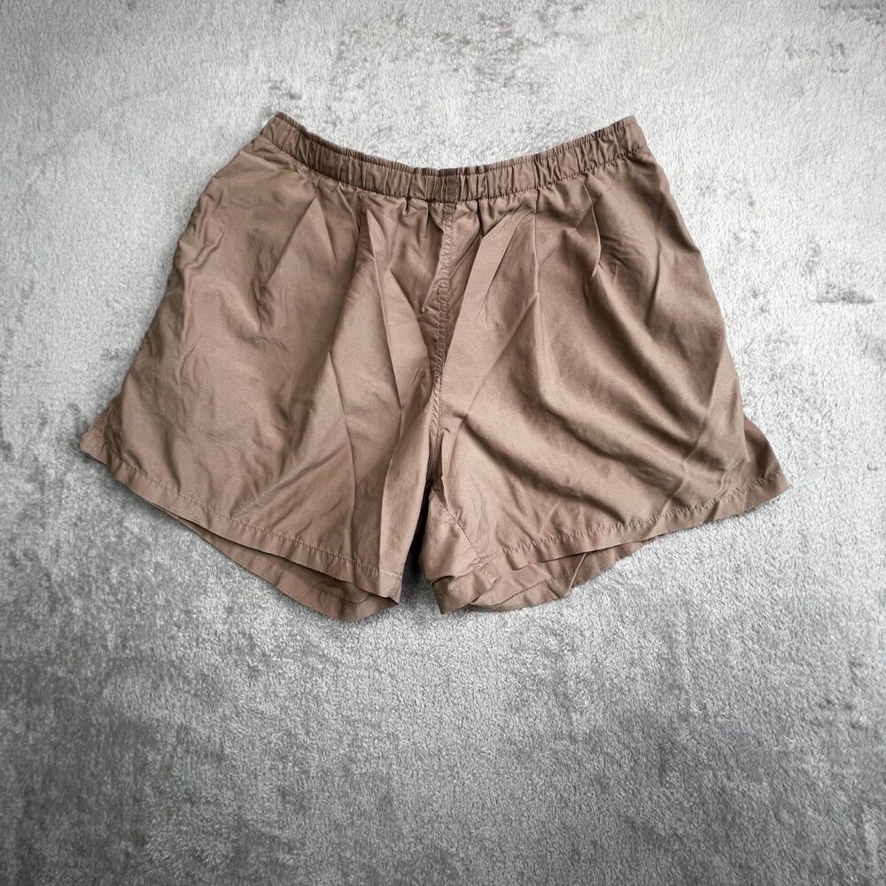 REI Co-op Shorts Mens Large Beige Lightweight Comfort Elastic Waisted Pull On